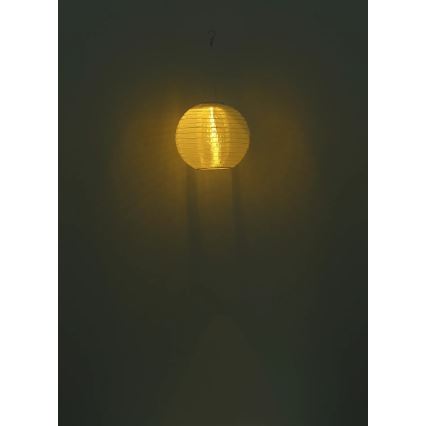 Globo - LED hängande solarlampa LED/0,5W/3V IP44 300 mAh beige