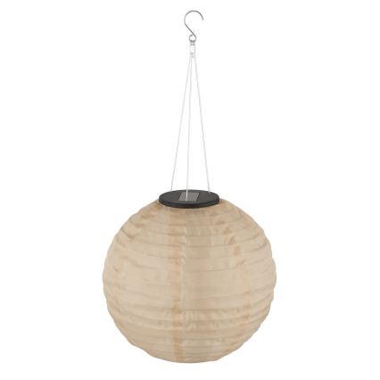Globo - LED hängande solarlampa LED/0,5W/3V IP44 300 mAh beige