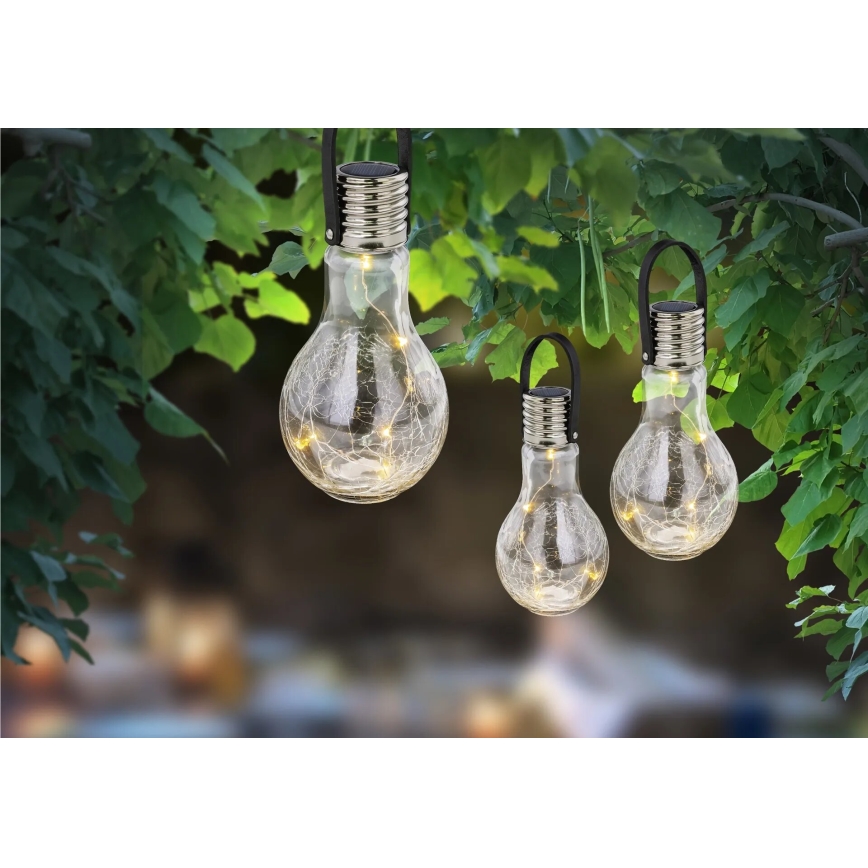 Globo - LED-solcellslampa 5x LED/0,06 W/3,2 V IP44 80 mAh