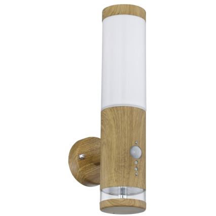 Globo - Utomhus vägglampa  med sensor  1xE27/15W/230V IP44