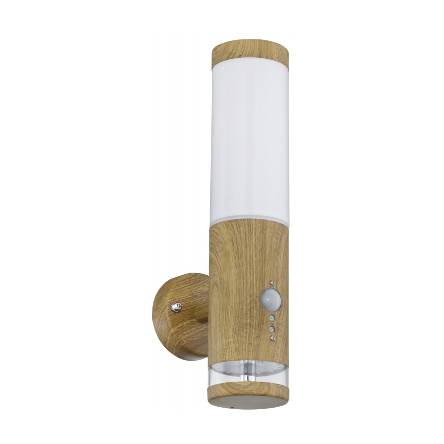 Globo - Utomhus vägglampa  med sensor  1xE27/15W/230V IP44