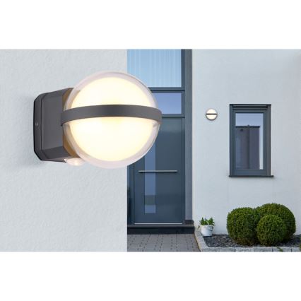 Globo - LED vägglampa för utomhusbruk LED/12W/230V IP54 svart