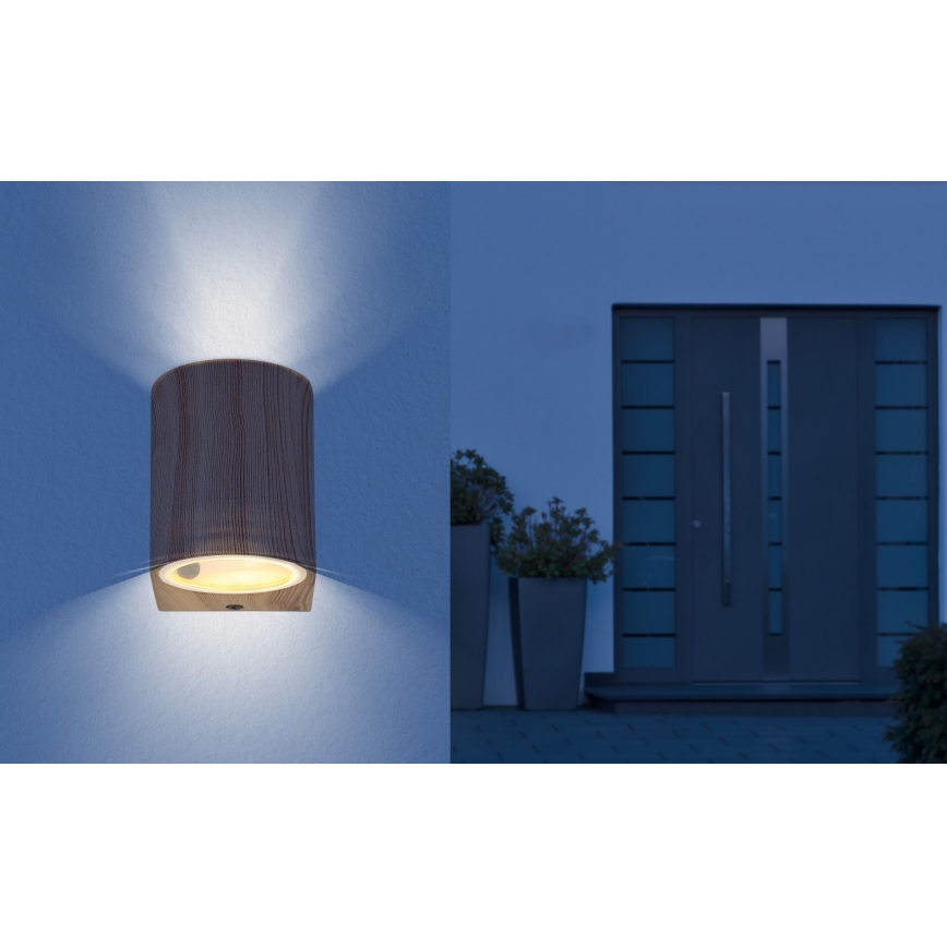 Globo - Vägglampa för utomhusbruk 1xGU10/35W/230V IP44