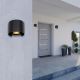 Globo - LED vägglampa för utomhusbruk 2xLED/3W/230V IP44 svart