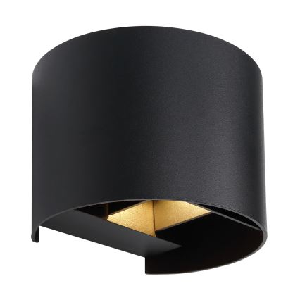 Globo - LED vägglampa för utomhusbruk 2xLED/3W/230V IP44 svart