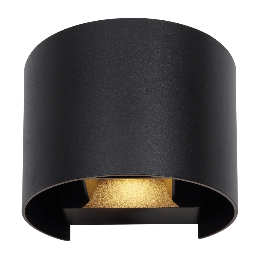 Globo - LED vägglampa för utomhusbruk 2xLED/3W/230V IP44 svart