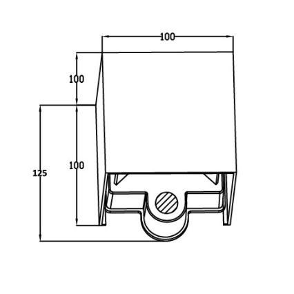 Globo - LED-vägglampa för utomhusbruk med sensor 2xLED/3W/230V IP54