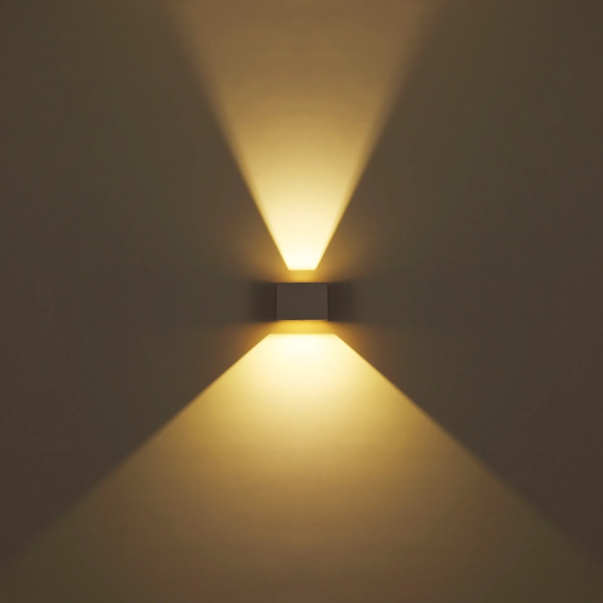 Globo - LED-vägglampa för utomhusbruk 2xLED/3W/230V IP54