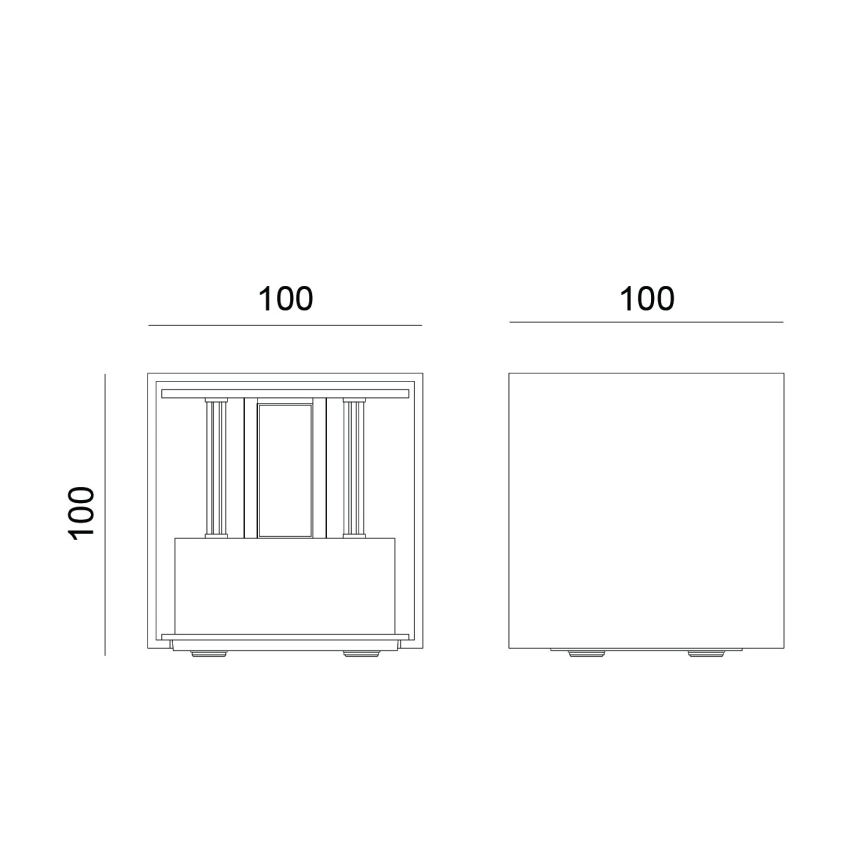 Globo - LED-vägglampa för utomhusbruk 2xLED/3W/230V IP54