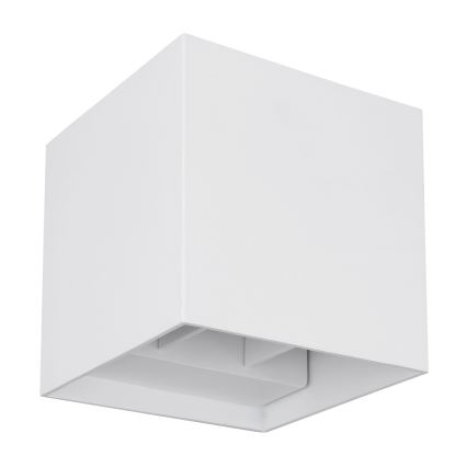 Globo - LED vägglampa för utomhusbruk 2xLED/3W/230V IP44 vit