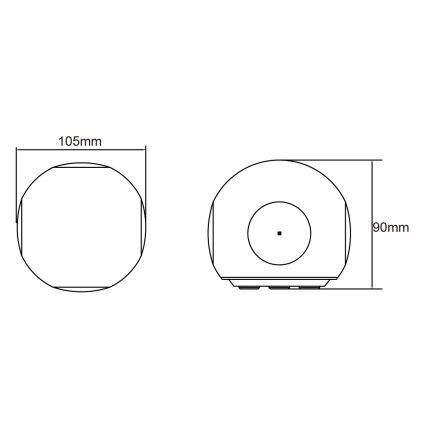 Globo - LED utomhusväggarmatur LED/4,5W/230V IP54