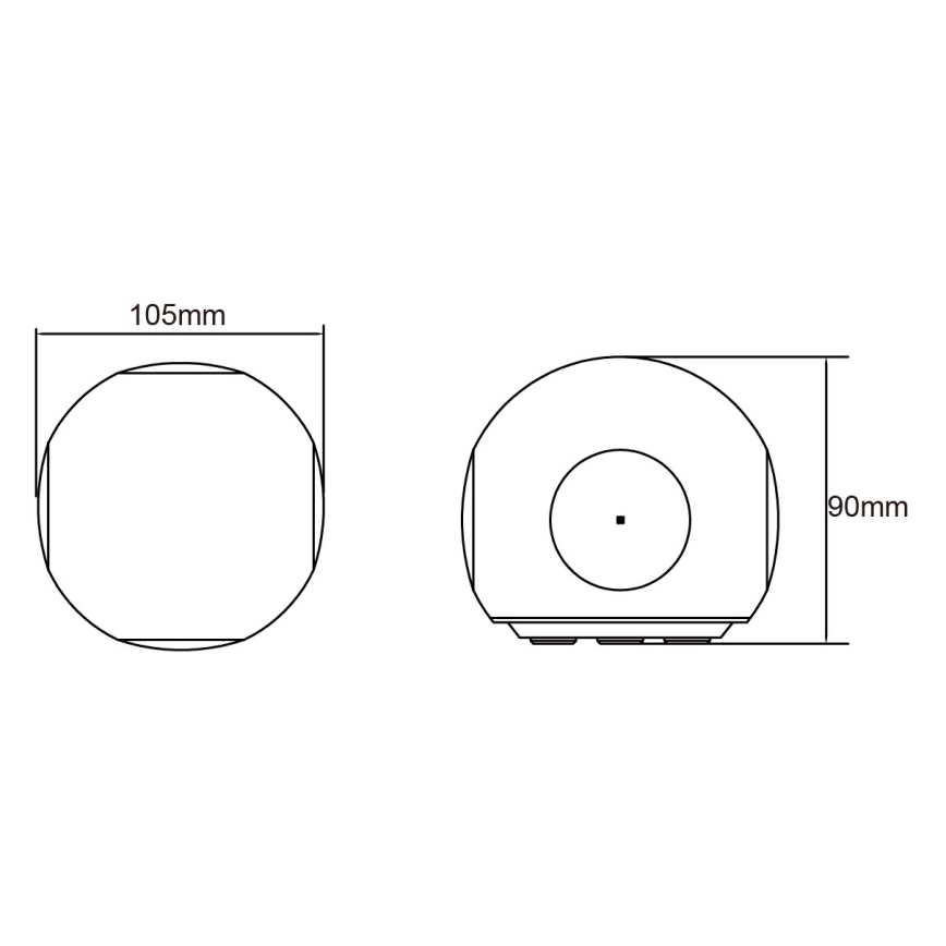 Globo - LED utomhusväggarmatur LED/4,5W/230V IP54