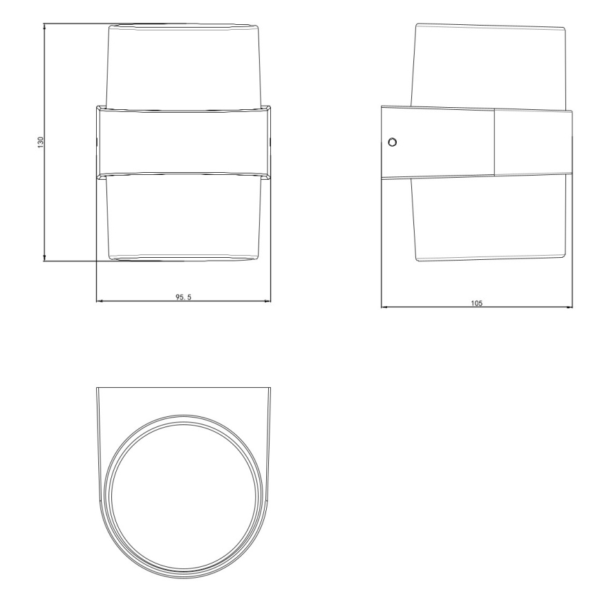 Globo - LED utomhusvägglampa LED/10W/230V 3000K IP44