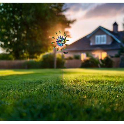 Globo - LED solär dekoration LED/0,06W/3V IP44 300 mAh påfågel