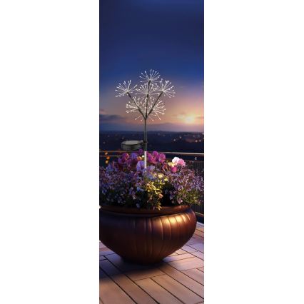 Globo - LED solcellslampa 3xLED/3V IP44 600 mAh fyrverkeri