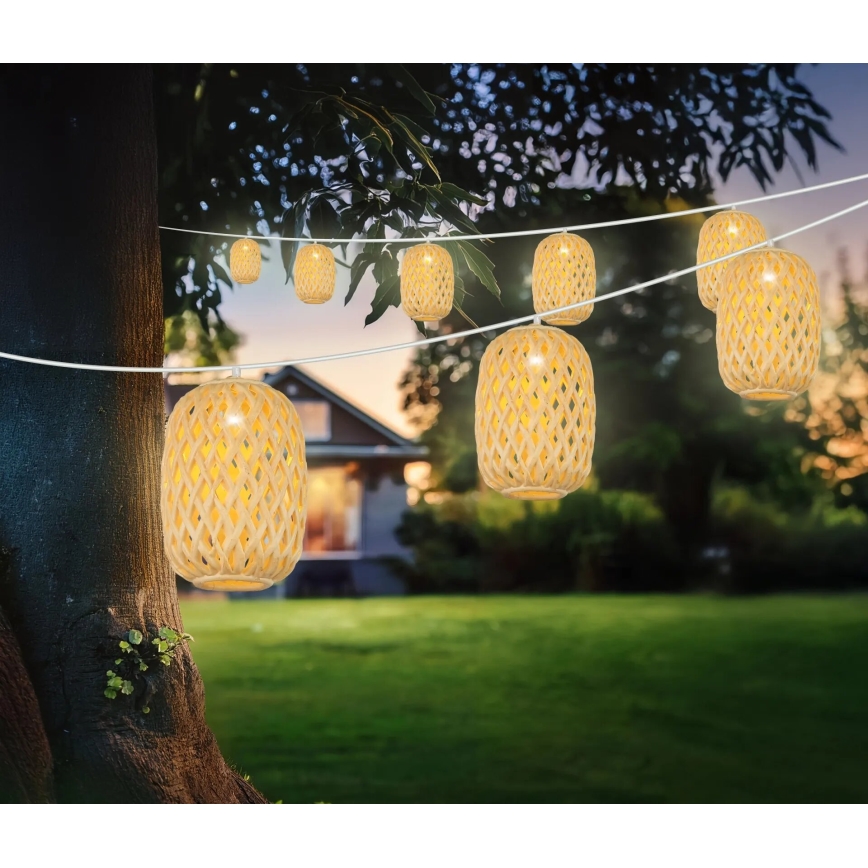 Globo - LED solcellsljusslinga LED/0,06W/3V 650 cm IP44 400 mAh