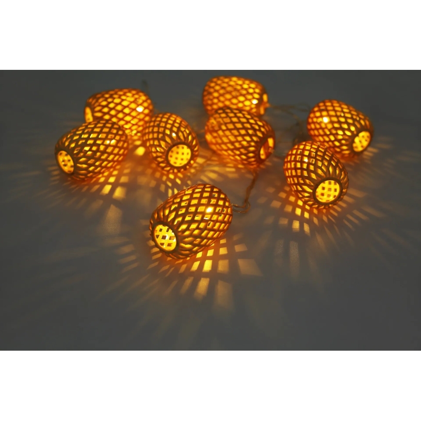 Globo - LED solcellsljusslinga LED/0,06W/3V 650 cm IP44 400 mAh