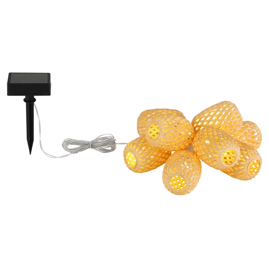 Globo - LED solcellsljusslinga LED/0,06W/3V 650 cm IP44 400 mAh