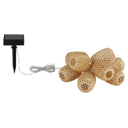 Globo - LED solcellsljusslinga LED/0,06W/3V 650 cm IP44 400 mAh