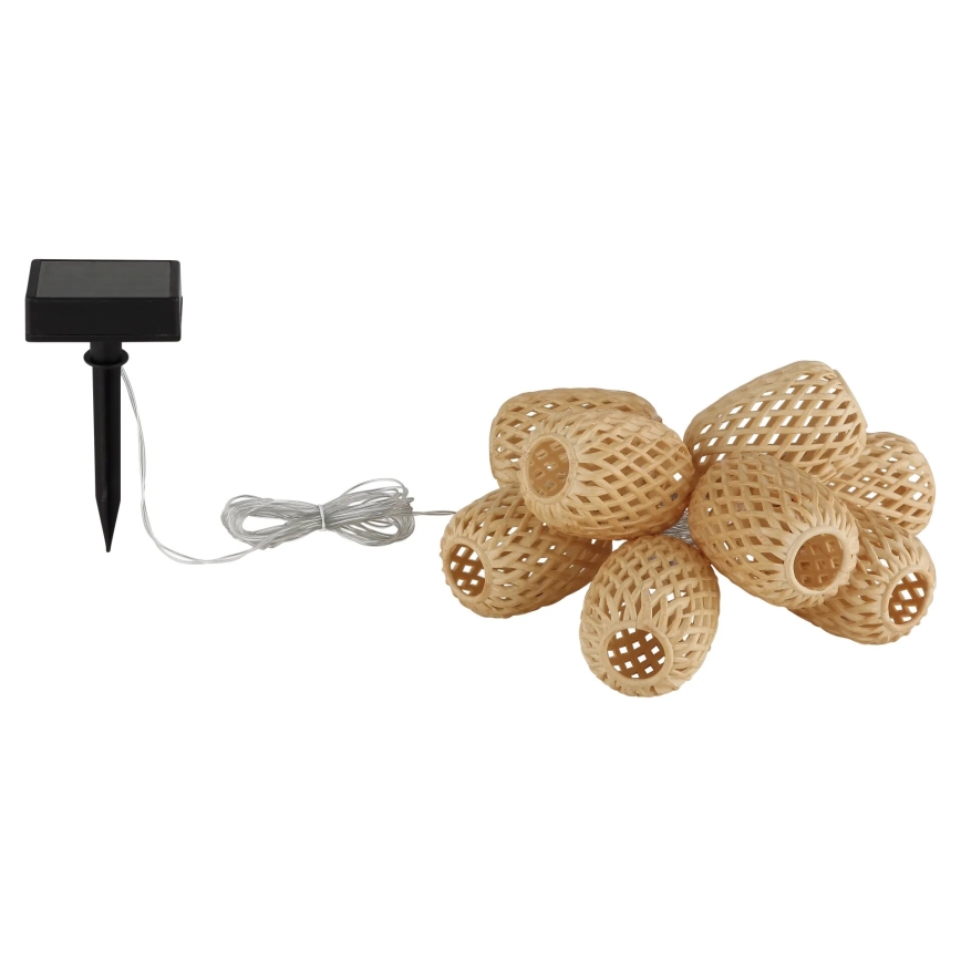 Globo - LED solcellsljusslinga LED/0,06W/3V 650 cm IP44 400 mAh