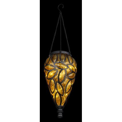 Globo - LED Solcellslampa LED/0,9W/3,2V IP44 gul