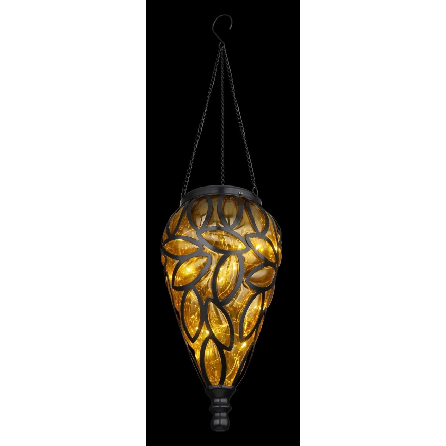 Globo - LED Solcellslampa LED/0,9W/3,2V IP44 gul