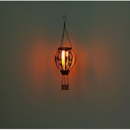 Globo - LED hängande soldekoration 12xLED/0,02W/3V IP44 300 mAh flygande ballong