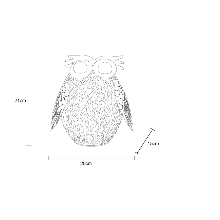 Globo - LED Solcell dekoration LED/0,06W/3V IP44 uggla