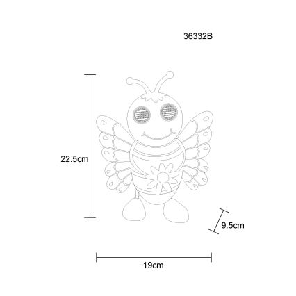 Globo - LED‑solcellslampa 104×LED/3V IP44 300 mAh, bi