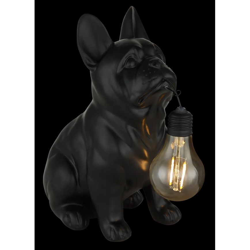 Globo - LED-solcellslampa LED/3V IP44 300 mAh svart hund