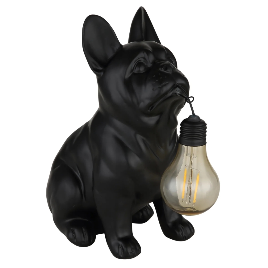 Globo - LED-solcellslampa LED/3V IP44 300 mAh svart hund