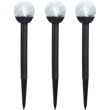 Globo - KIT 3x LED solcellslampa LED/1,2V IP44