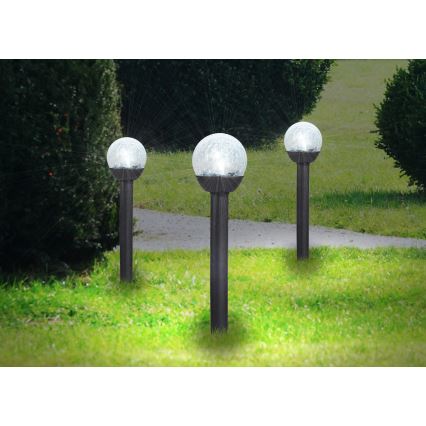 Globo - KIT 3x LED solcellslampa LED/1,2V IP44