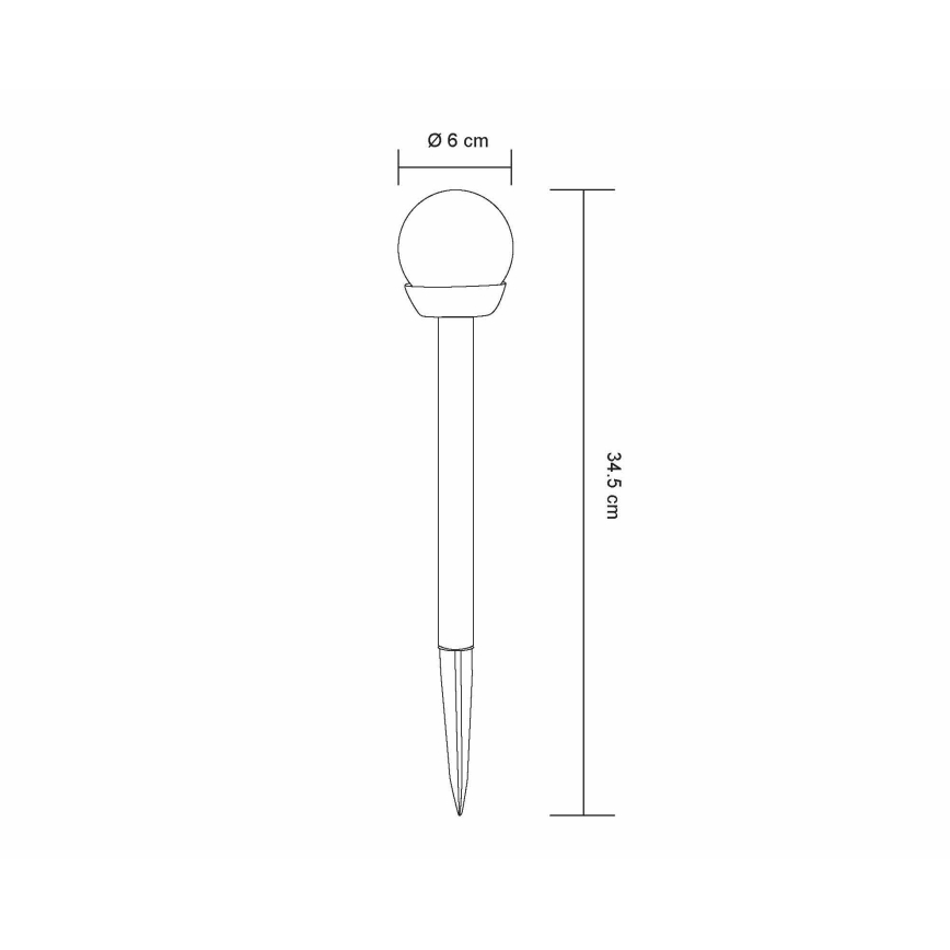 Globo - KIT 3x LED solcellslampa LED/1,2V IP44