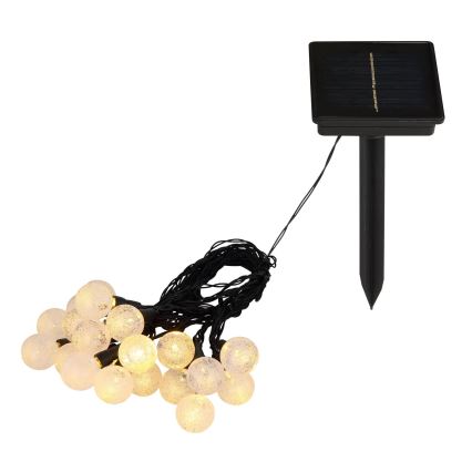 Globo - LED RGB Solcell kedja 20xLED/0,06W/3V 770 cm IP44