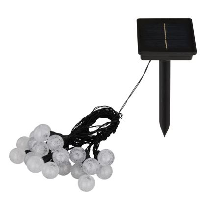 Globo - LED RGB Solcell kedja 20xLED/0,06W/3V 770 cm IP44