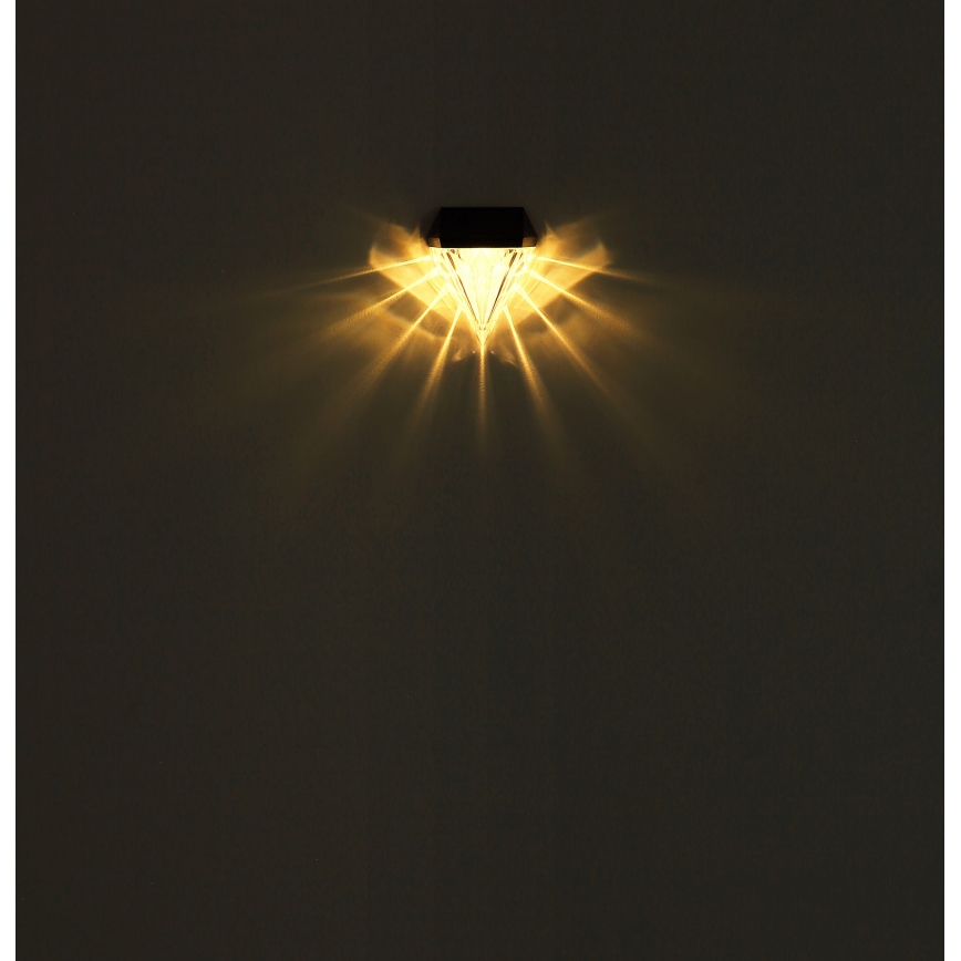 Globo - KIT 2x LED solcell väggbelysning LED/0,5W/3V IP44 600 mAh