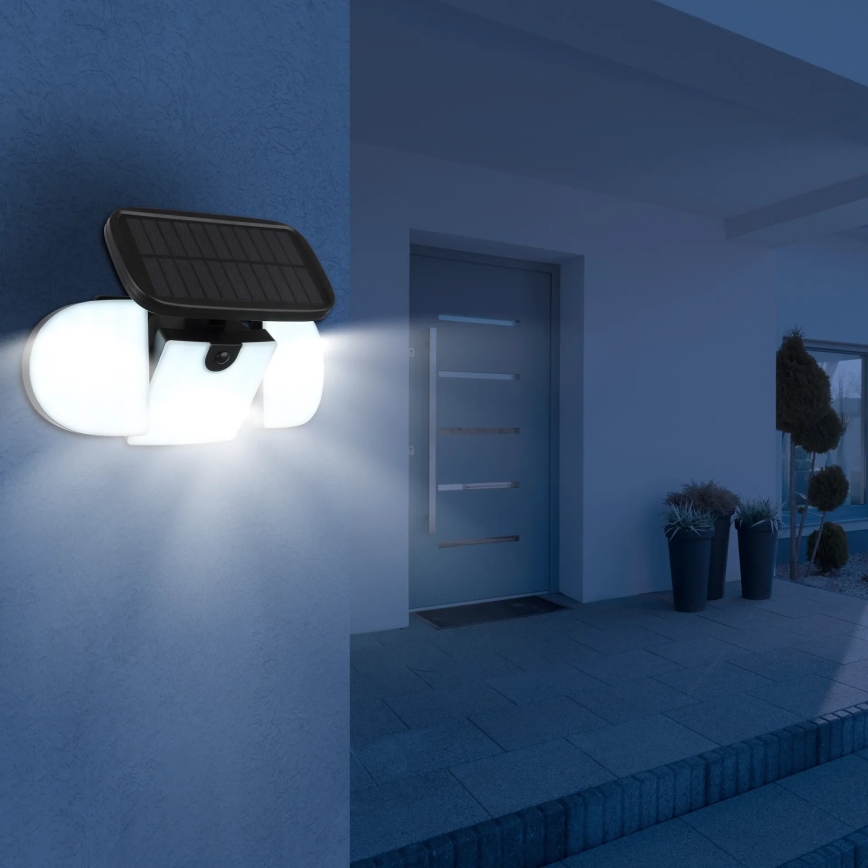 Globo - LED-solcellslampa med sensor LED/3,7V IP44 2000 mAh