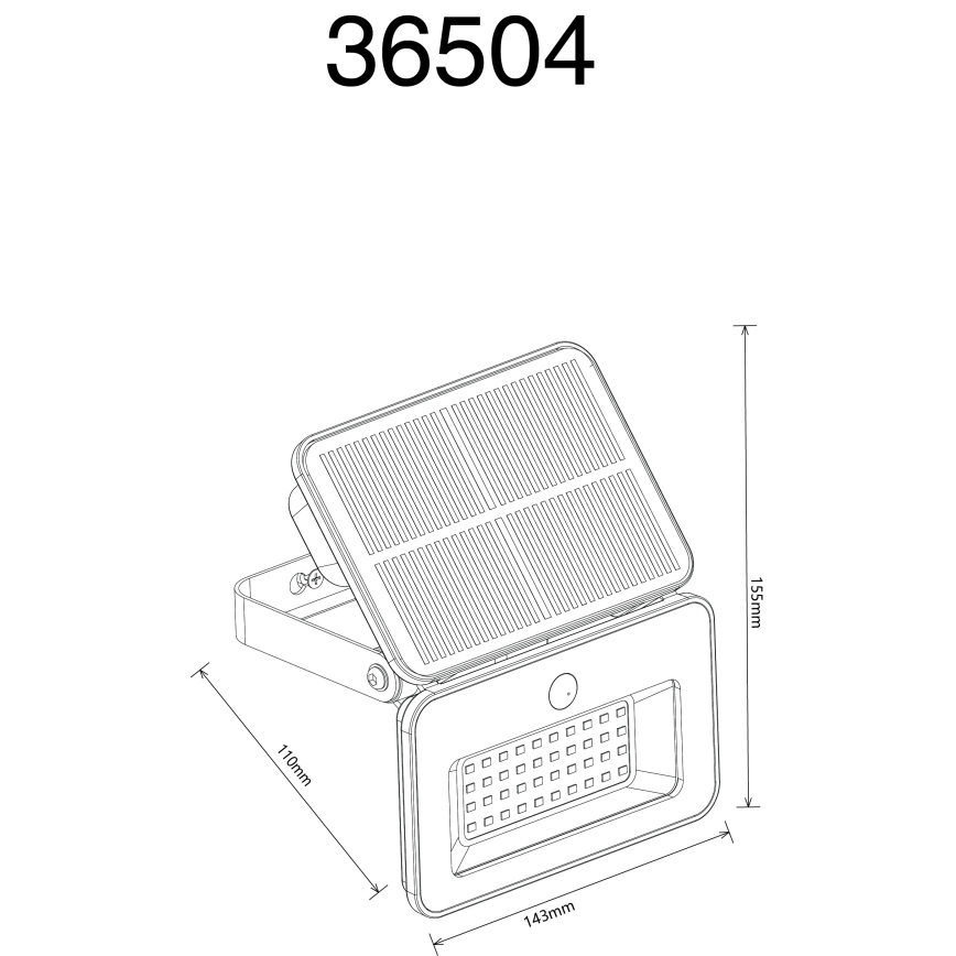Globo - Dimmbar LED-solcellslampa med sensor LED/8W/5V 3000/4000/6500K IP65 2200 mAh