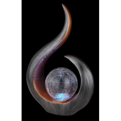 Globo - LED RGB solcellslampa, LED/3V, IP44, 300 mAh