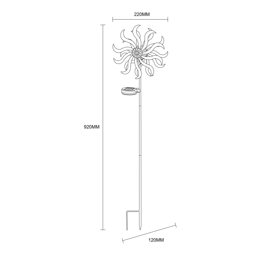 Globo - LED solardekoration LED/0,06W/3,2V IP44 300 mAh