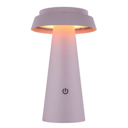 Globo - LED Ljusreglerad solcell beröring lampa LED/4W/3,7W IP54 rosa