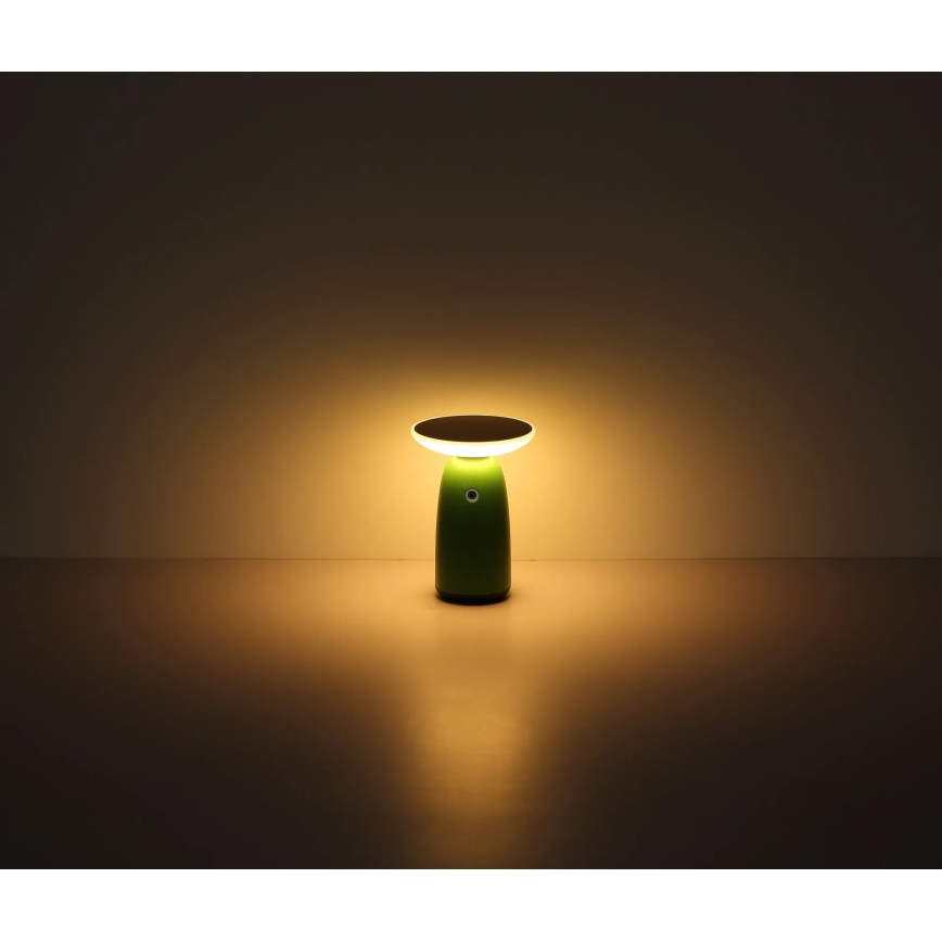 Globo - LED dimbar solcellslampa med touch LED/10W/3,7V IP54 3600 mAh grön