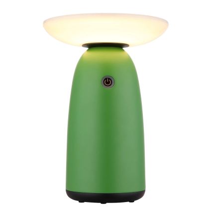 Globo - LED dimbar solcellslampa med touch LED/10W/3,7V IP54 3600 mAh grön