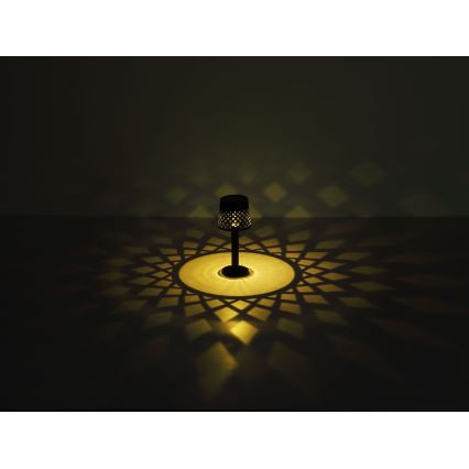 Globo - LED solcellsbelysning LED/0,06W/3,2V 3000K IP44 svart