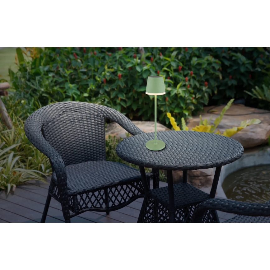 Globo - LED Solcellsbelysning LED/0,06W/3V 3000K IP44 1200 mAh grön