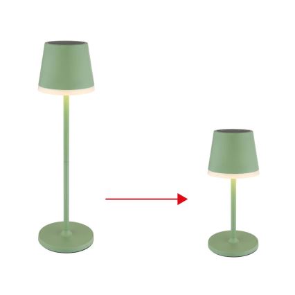 Globo - LED Solcellsbelysning LED/0,06W/3V 3000K IP44 1200 mAh grön