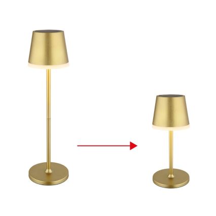 Globo - LED Solcellsbelysning LED/0,6W/3V 3000K IP44 guld