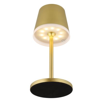 Globo - LED Solcellsbelysning LED/0,6W/3V 3000K IP44 guld