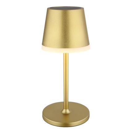 Globo - LED Solcellsbelysning LED/0,6W/3V 3000K IP44 guld